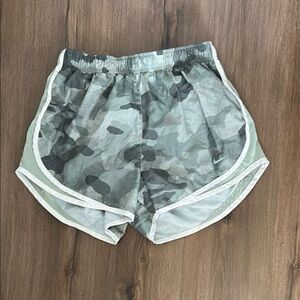 Nike Gray and Green Athletic Shorts Urban Camouflage